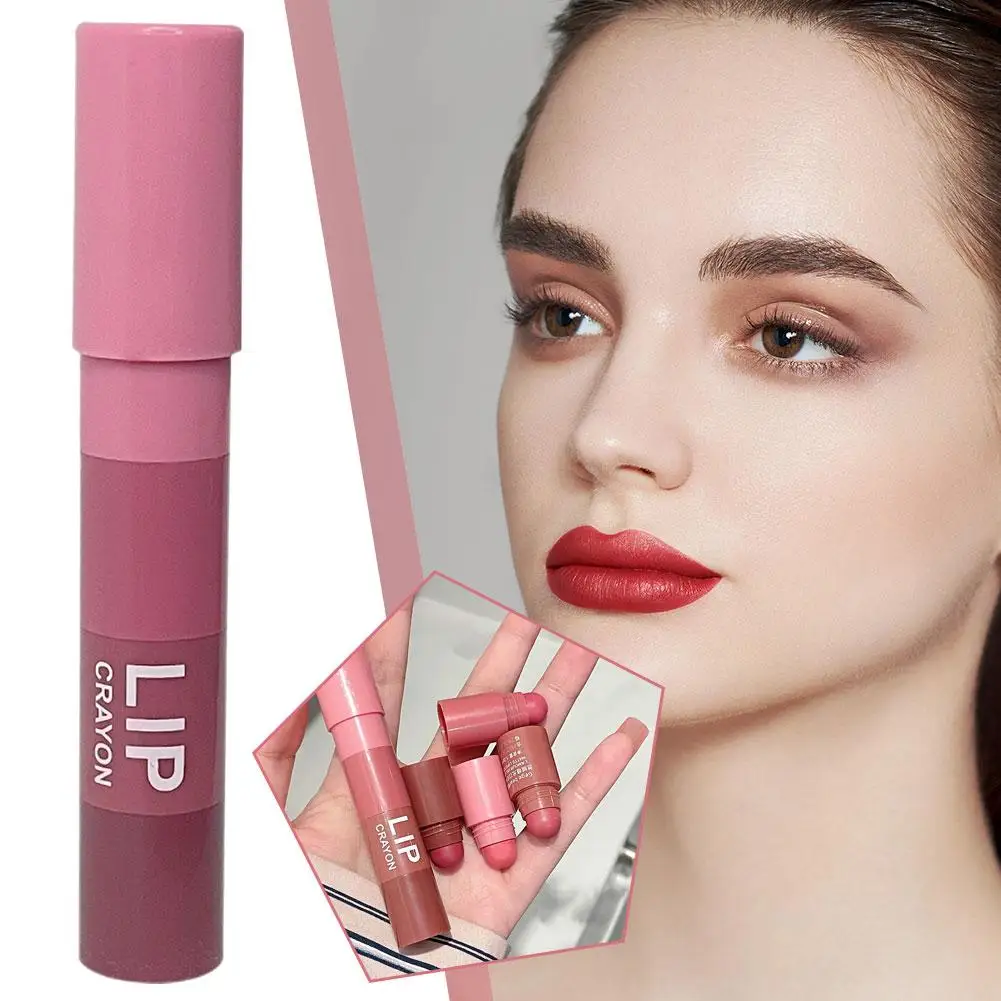 Zestaw matowych ołówków do szminek 4 w 1 Combo Velvet Sexy Red Lip Tint Non-stick Cup Multicolor Lipstick Pen Makeup Lips Cosmetic Set