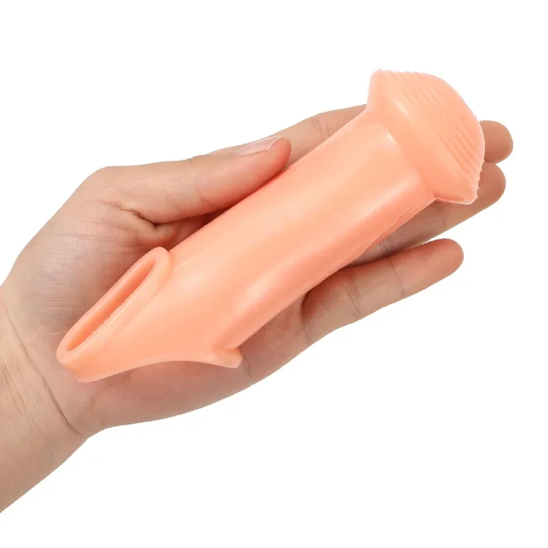 Reusable อวัยวะเพศชายแหวน Cock Stretcher Extender แขนถุงยางอนามัย DELAY Ejaculation เพศของเล่นสําหรับผู้ชายผู้ใหญ่ผลิตภัณฑ์