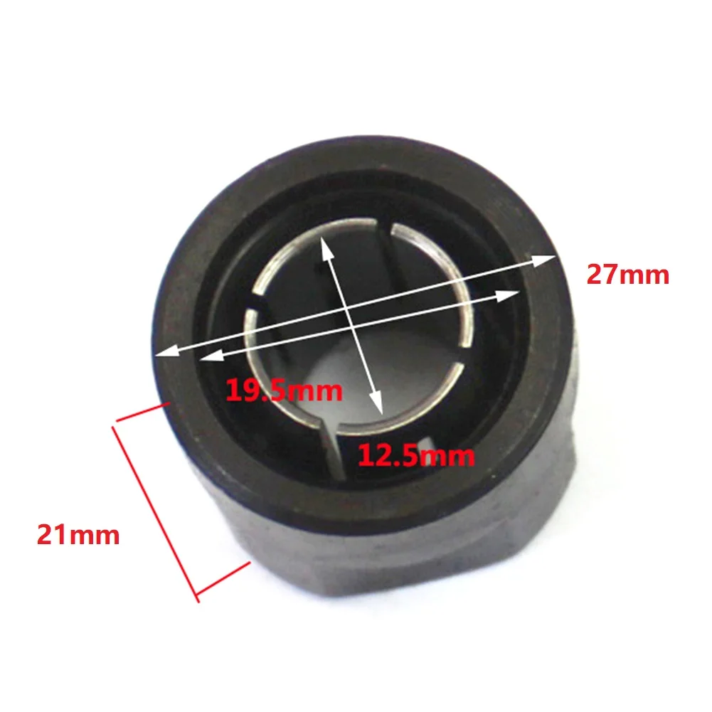 Engraving Machine Collet Nut 1/2 Inch Router Collect Chuck Parts 12.7mm Center Hole For 3612 Woodworking Machine Tools