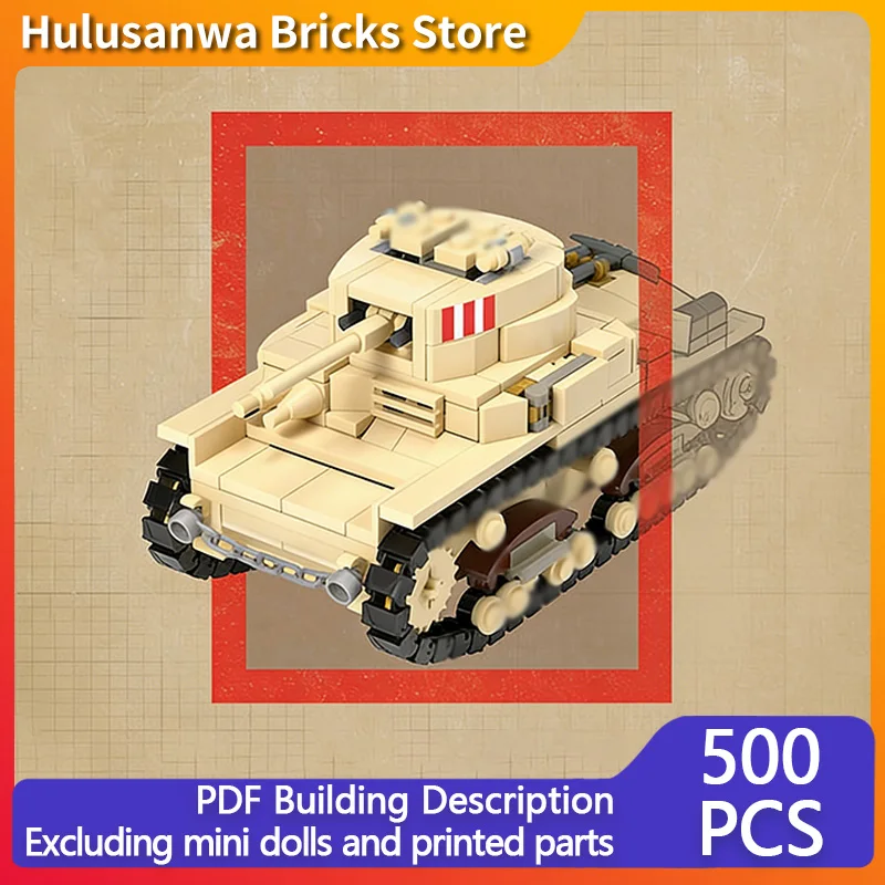 

Модель итальянского среднего танка M13/40, конструктор MOC, военная техника, модульные технологичные подарки, набор для сборки, детские игрушки, праздничный подарок