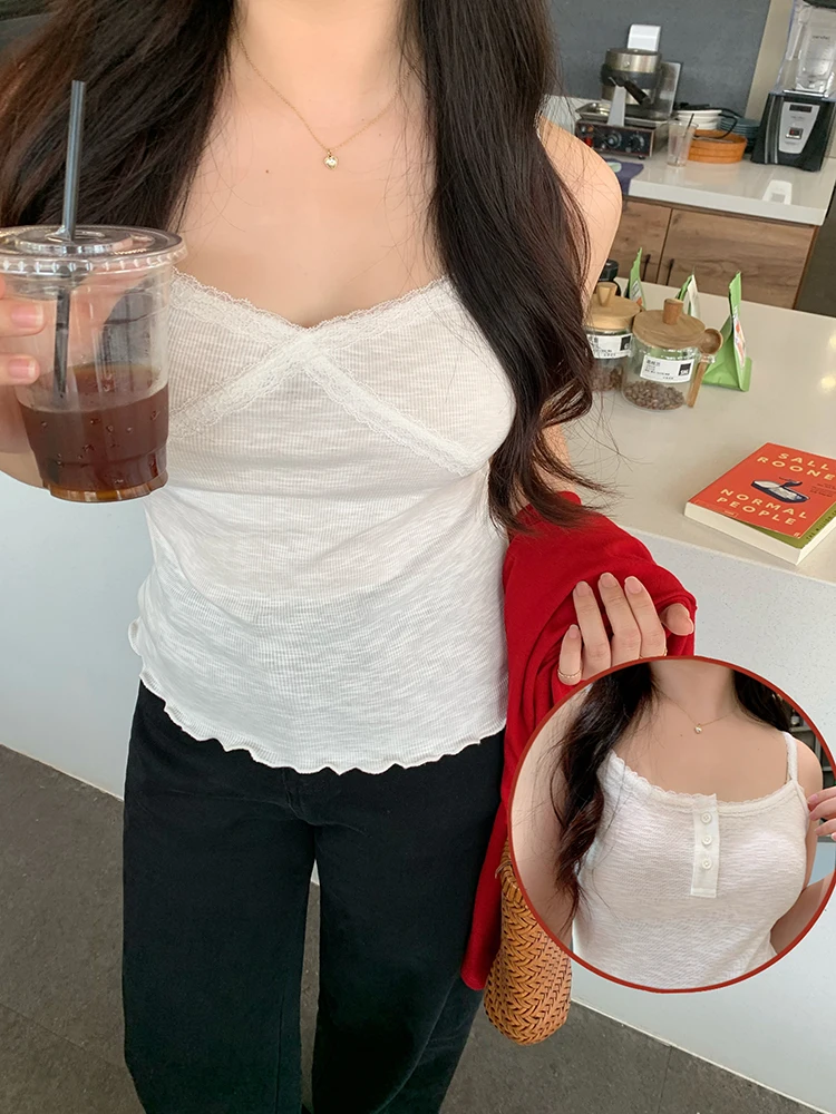 

Женский кружевной укороченный топ больших размеров из хлопковой смеси, моделирующий фигуру, с эффектом утончения, для полных женщин (MM)