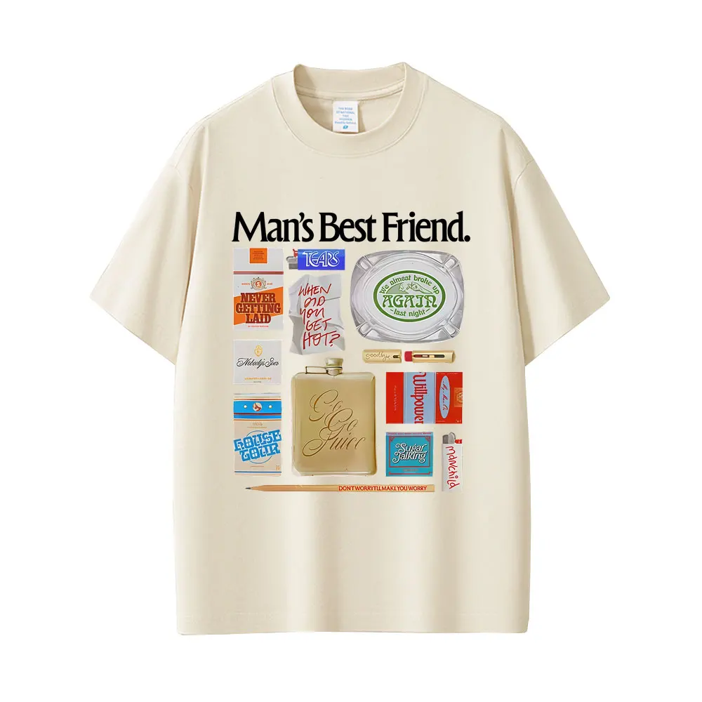 

Sabrina Carpenter Man's Best Friend Object T-shirt Men Women Casual Oversized Short Sleeve T Shirt 100% Cotton Tshirt Fans Gift