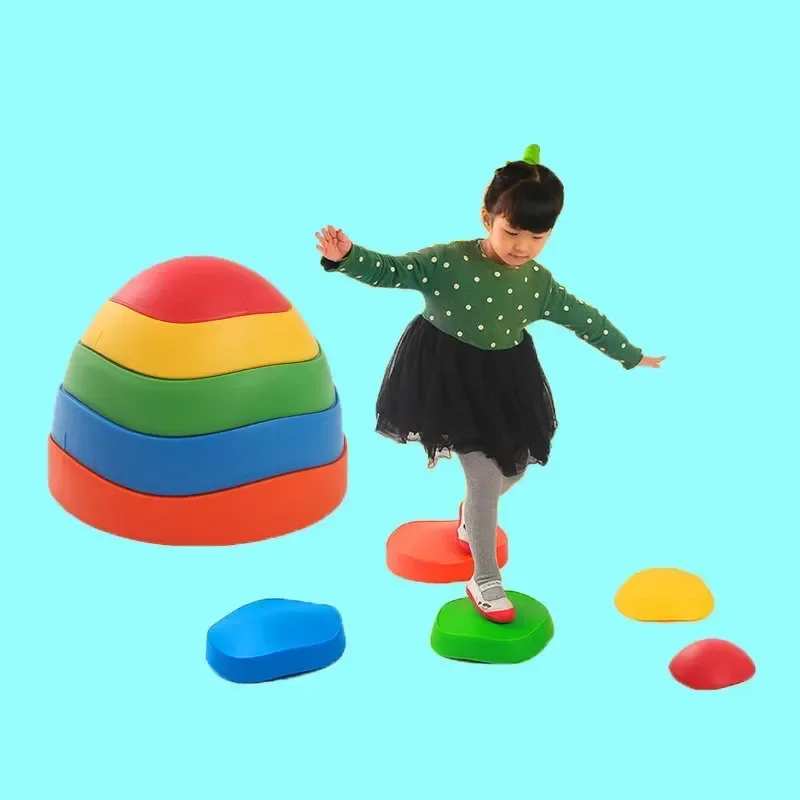 Gioco per bambini Crossing the River Stone Asilo per bambini Stepping Stone Indoor Outdoor Equilibrio Allenamento Giocattolo sportivo Regalo per i bambini