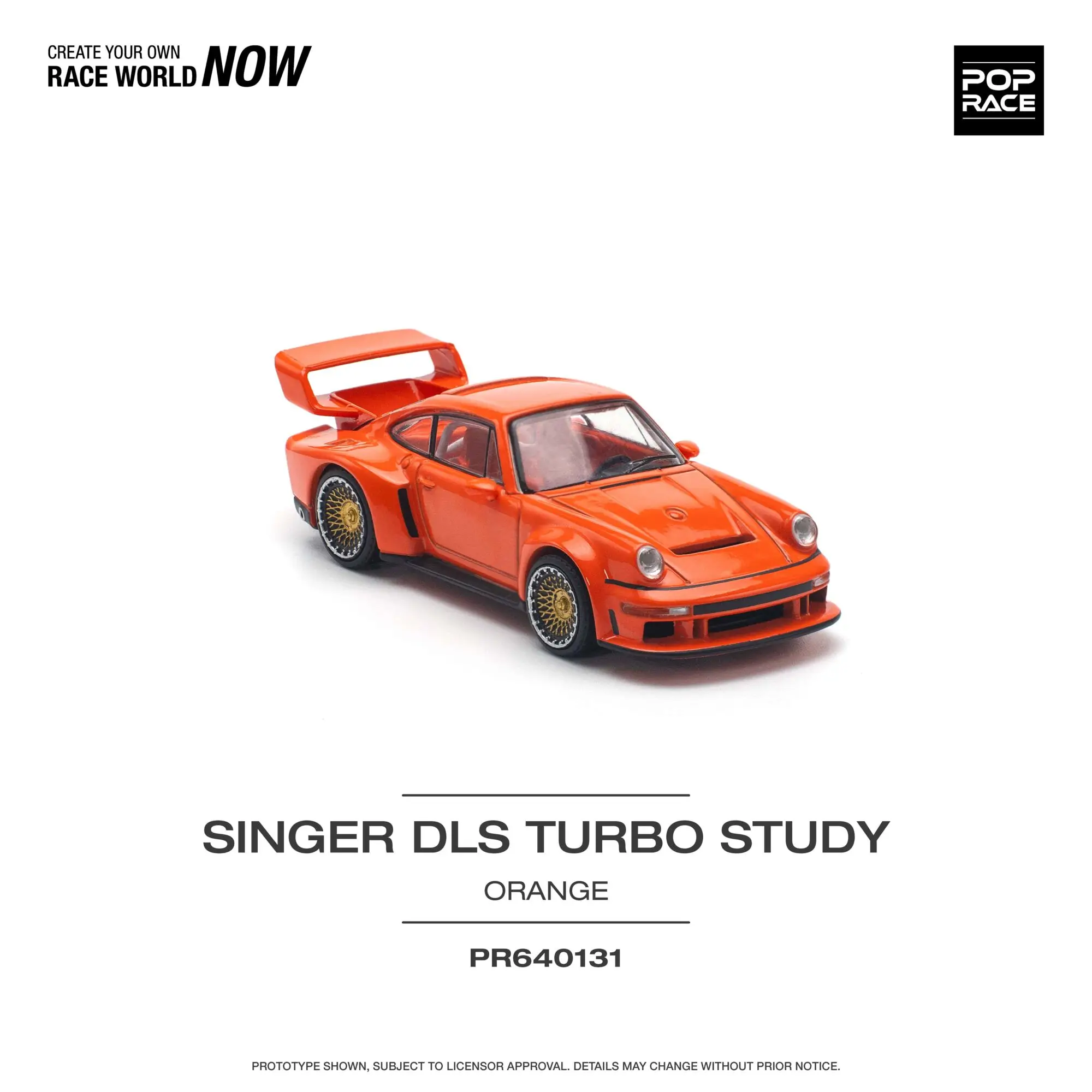 PreSale Pop Race 1:64 Singer DLS Turbo 964 Track Diecast Diorama Model Collection Miniature Toys