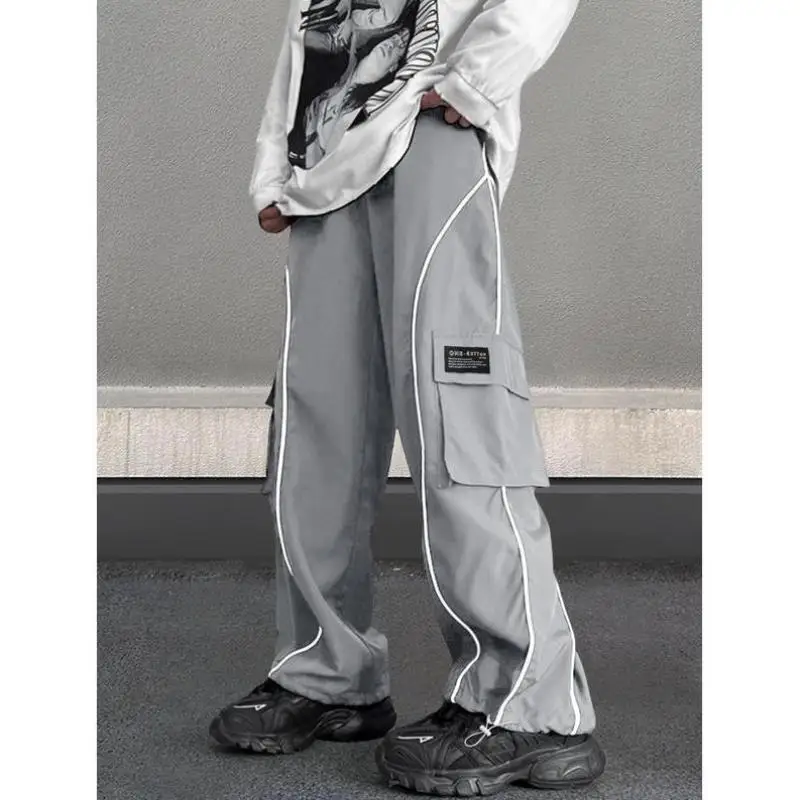 جديد الرجال عارضة NS السراويل عالية الخصر مستقيم الساق الكورية Sle محايد عالية الجودة النسيج ex البضائع السراويل #5