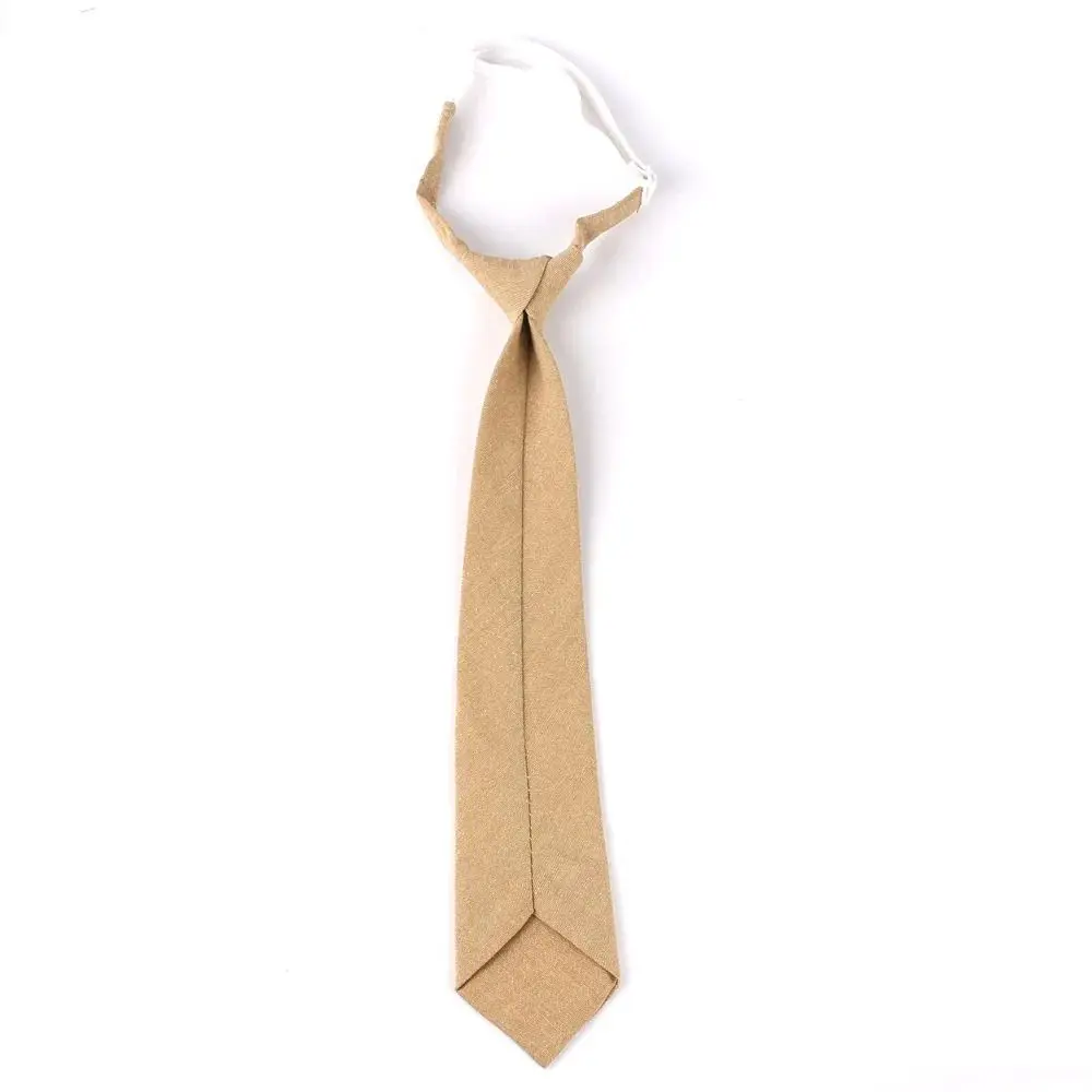 New Men Women Super Narrow 7cm Tie Fashion Casual Simple Skinny Neck Tie Solid Color JK Tie Adult Cotton Neck Ties