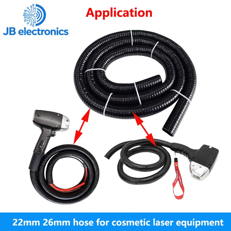 Black hose 22mm 26mm for cosmetic laser equipment -Medium quality