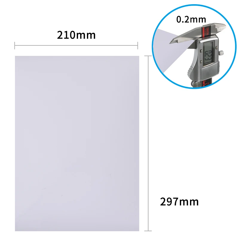 High-quality A4 matte white pp synthetic paper waterproof, tear resistant sticker, laser inkjet PVC adhesive printing paper