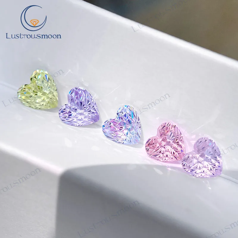 

Синтетический камень CZ нестандартной огранки: круглые, в форме сердца, огранка «фейерверк», цветные драгоценные камни, бусины-шармы для изготовления ювелирных изделий