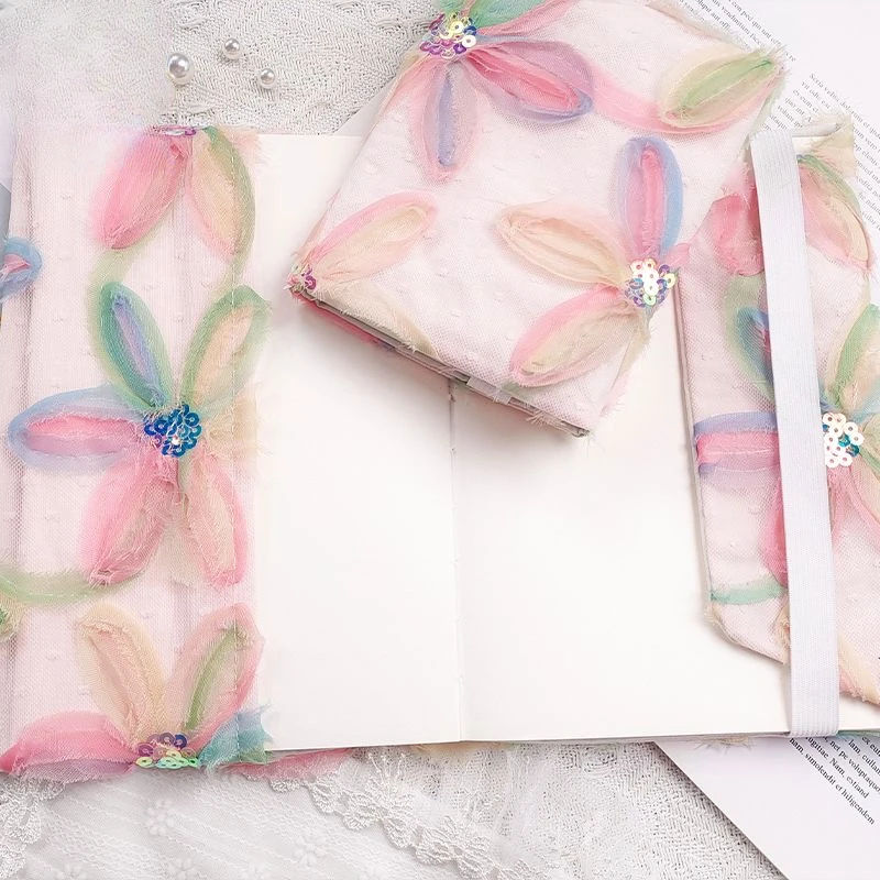 【Frosted flower】Original Handmade A5A6 Notebook Covers Protector Book Sleeve Crafted Fabric Products Diary Cover，in Stock