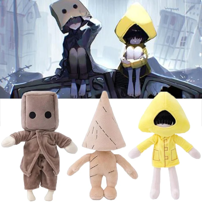 

30cm Little Nightmares Plush Toy Cartoon Six Nomes Box Plushie Figure Adventure Game Stuffed Doll Kids Fan Collection Xmas Gifts