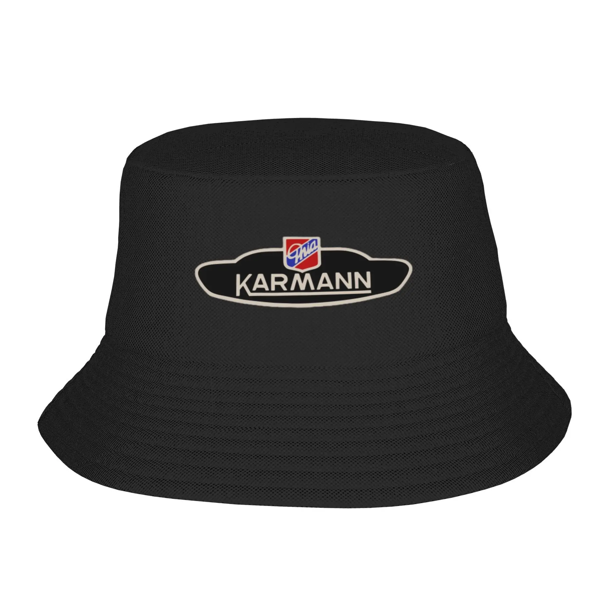 

Karmann Ghia Emblem Bucket Hat Panama Bob Hats Outdoor Fashion Autumn For Summer Beach Fishing Unisex Fisherman Caps
