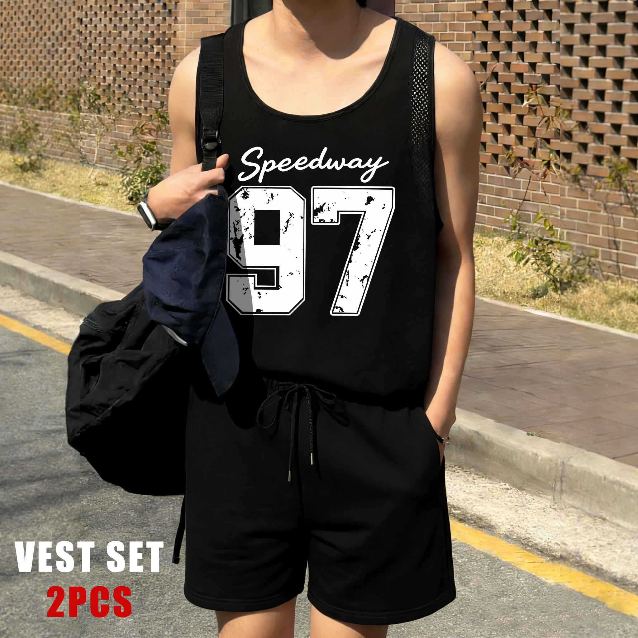 

At My Age I Need Glasses Print Men Vest Suit Summer New Shorts Fashion Singlets O-Neck Sleeveless Tee Unisex Basics Sportset