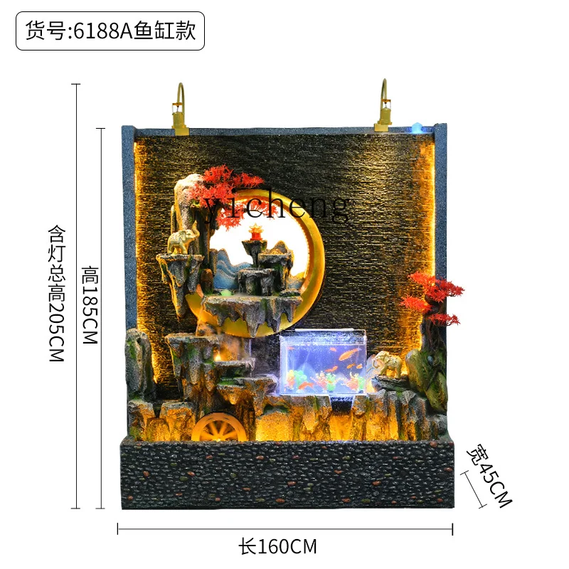 

Water Curtain Wall Artificial Mountain and Fountain Screen Landscape Decoration Courtyard Villa Decoration