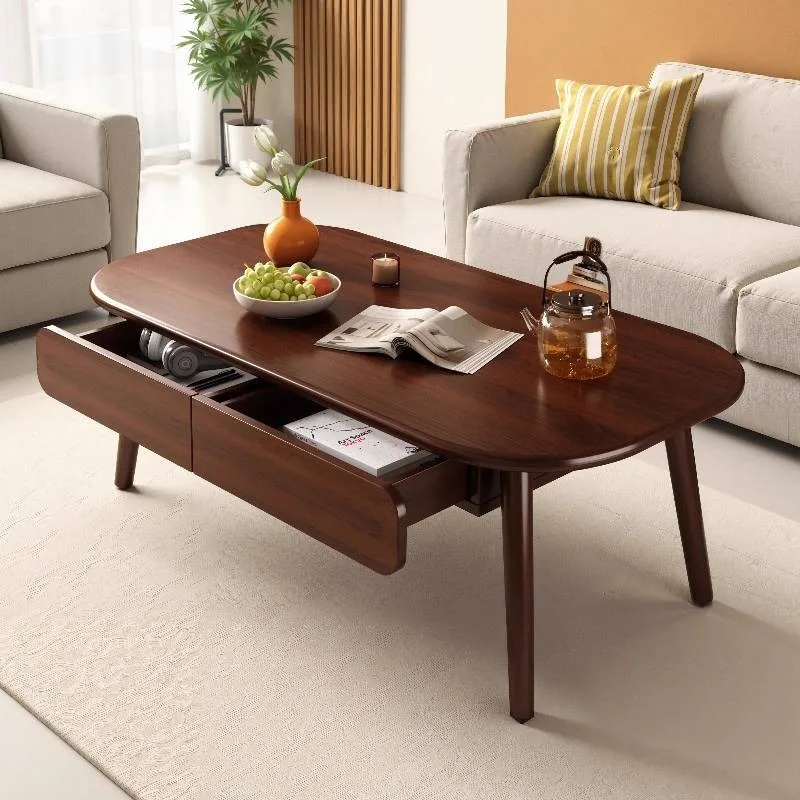 طاولات القهوة على الطراز الأوروبي الفاخرة مستطيلة منتصف القرن صالون نهاية الجدول الشمال توفير المساحة ميسا دي سنترو أثاث المنزل