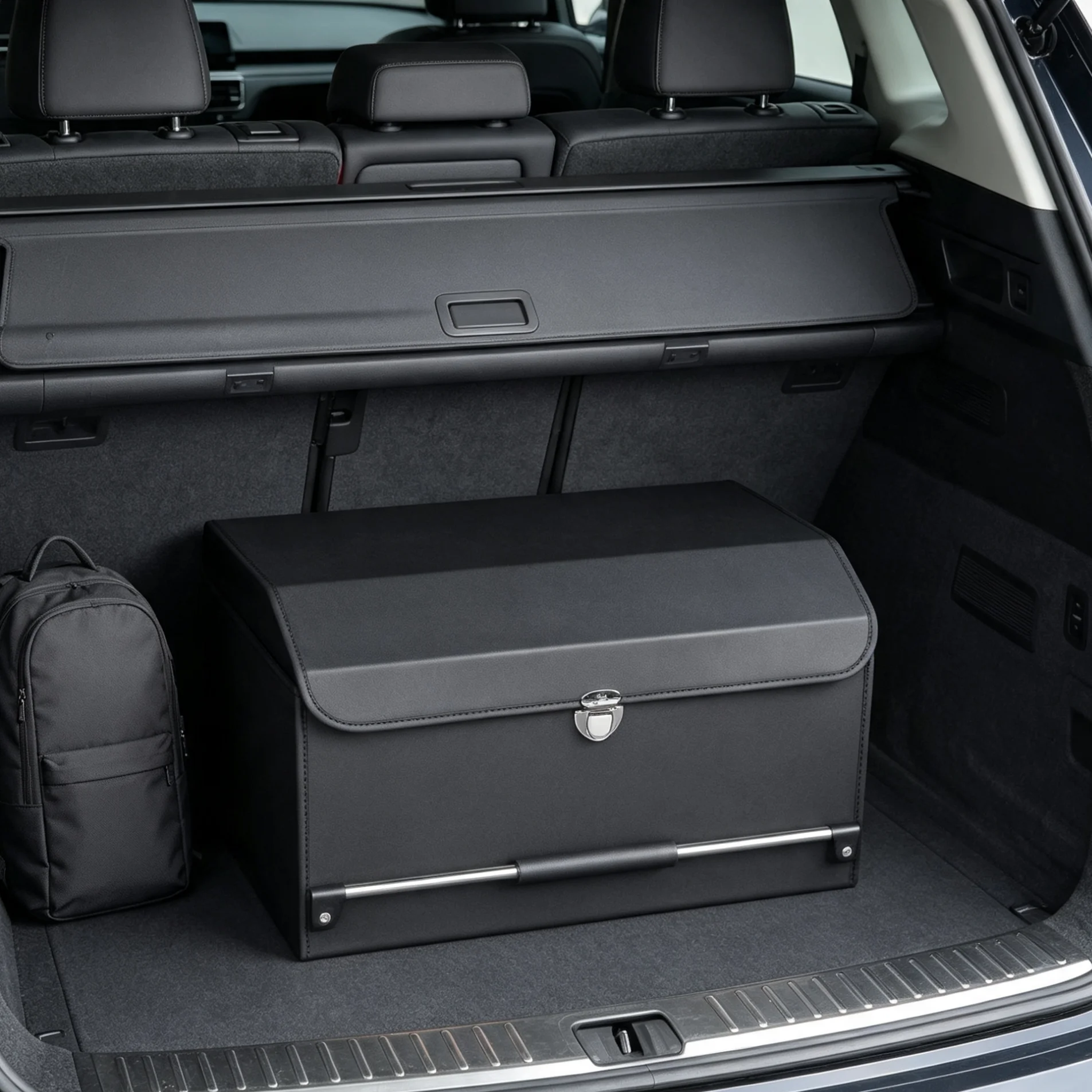 Car Storage Organizer with Lid, Waterproof Trunk Storage Box, Durable Large Capacity for Car, SUV, Truck, Multi-Color Available