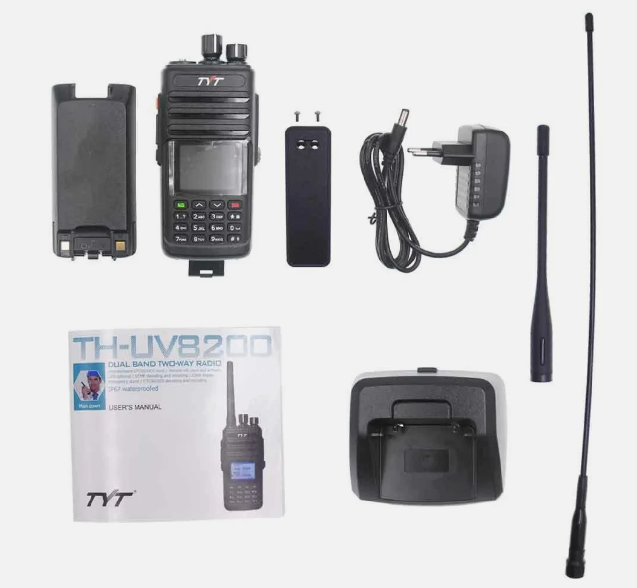 TYT TH-UV8200 Walkie Talkie Dual Band 10W Impermeabile IP67 Radio Amatoriale