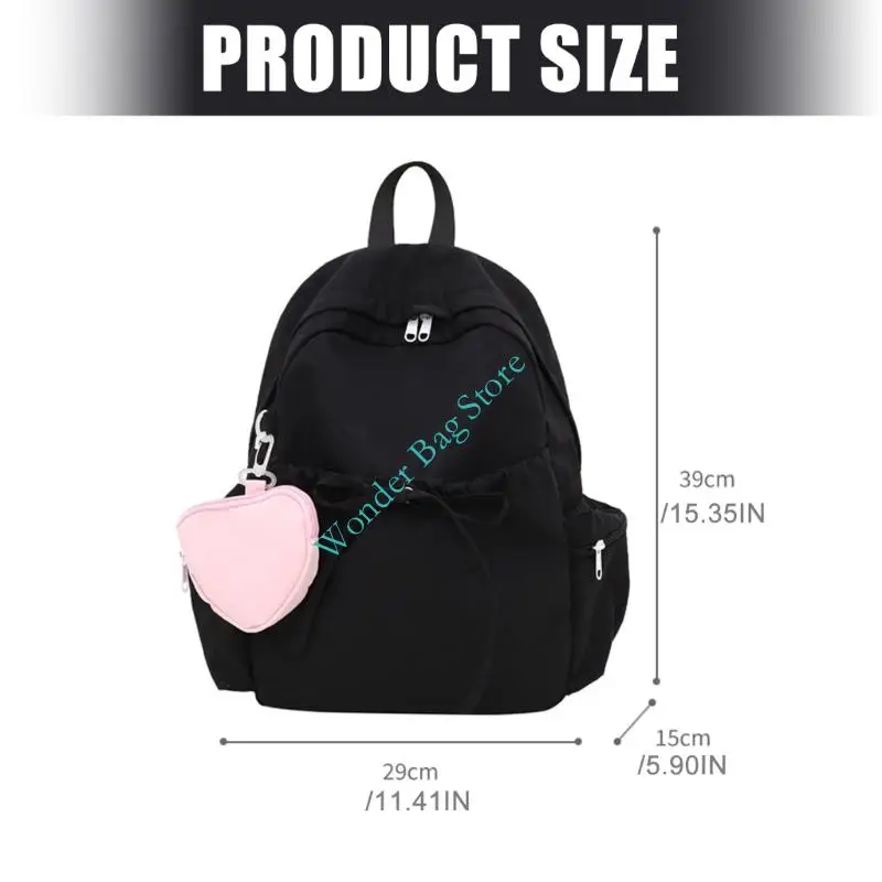 H3CB Ransel Sekolah Tas Buku Sekolah Perguruan Tinggi Ringan Ransel Laptop Ransel Kasual Travel Tas Daypack Rapi Uniseks
