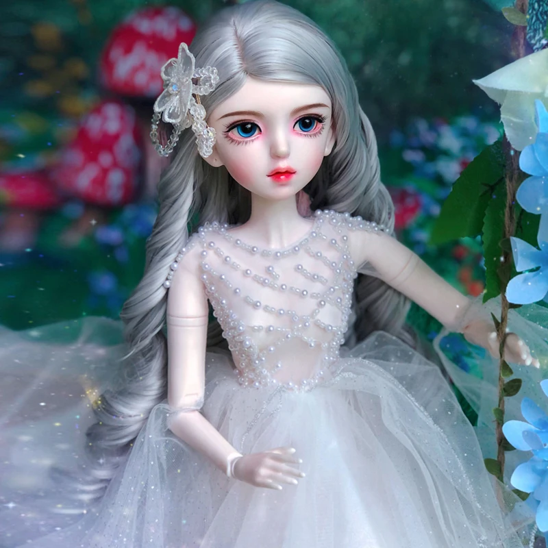 1/3 BJD 60cm nude joint body Female Doll Changing Eyes Hair Doll Diy Makeup Girls Doll Toy Gift toy