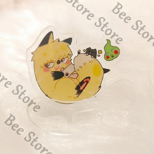 8cm Anime Mobu Saiko Hyaku Reigen Arataka Dimple Mob Psycho 100 Kageyama Shigeo Cosplay Acrylic Shake Fighter Sign Mascot Gift