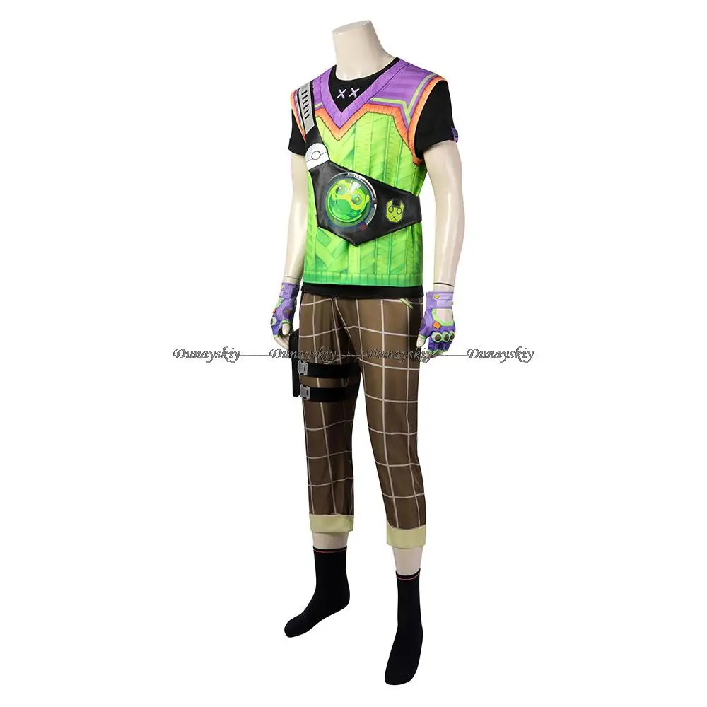 Gekko Cosplay Anime Costume validant gioco di ruolo t-shirt pantaloni cintura abiti uomo abiti Casual Halloween Carnival Party Suit