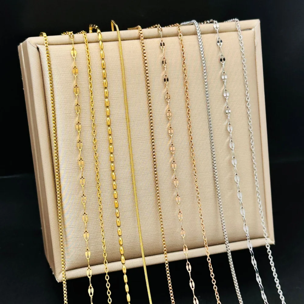 Stainless Steel O-chains Lip Link Chains Necklace for Women Minimalist Choker Neck Chains Non-fading Jewelry Gifts Wholesale