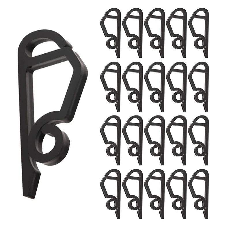 Outdoor Weatherproof Natal luz clipes, Gutter Hooks para férias, 120 Pack