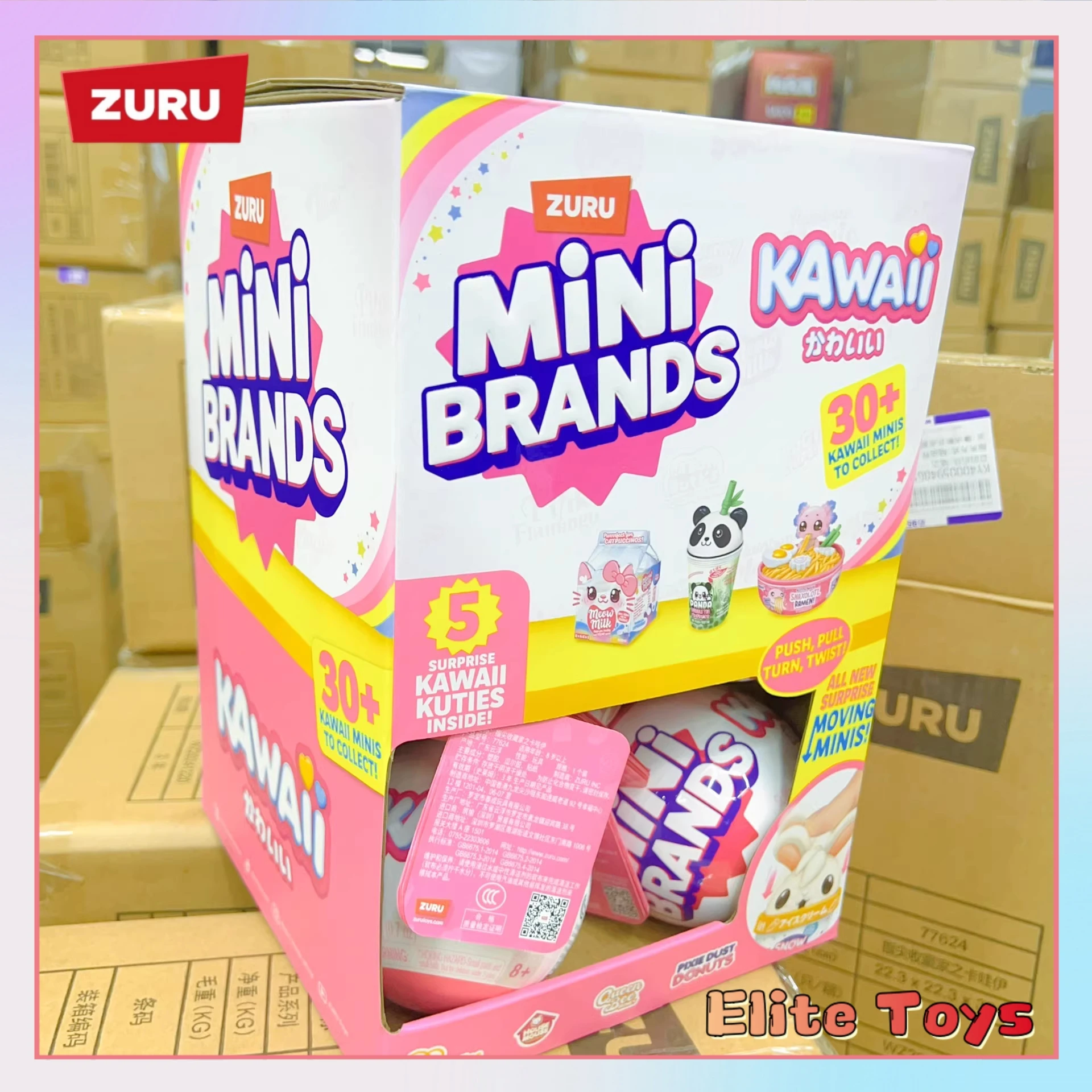 Caja Misteriosa Zuru Mini Brands 5Surprise, Bola Kawaii, Lindas Mini Figuras Coleccionables Móviles, Decoración de Escritorio, Juguete de Regalo para Niños