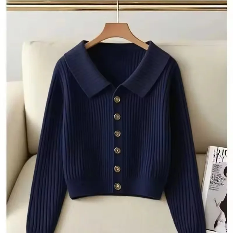 Herbst Winter Vintage Roten Pullover Strickjacke Jacke Frauen Kleidung Kurze einreiher Gestrickte Pullover Mantel Weibliche Casual Tops