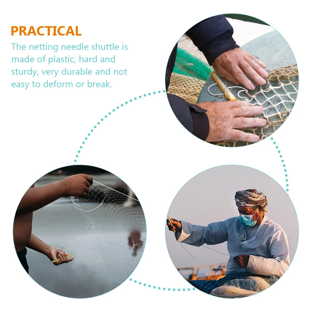 

40Pcs Fishing Net Mending Needle Plastic Netting Shuttle Sizes 1 2 3 4 Durable Repair Tool Fishing Supplies Accessories