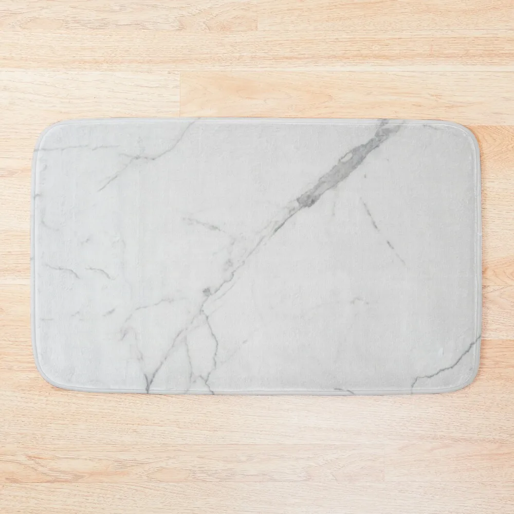 

White Marble Bath Mat Room Carpet Bathroom Rug Quick-Drying Bathroom Mat