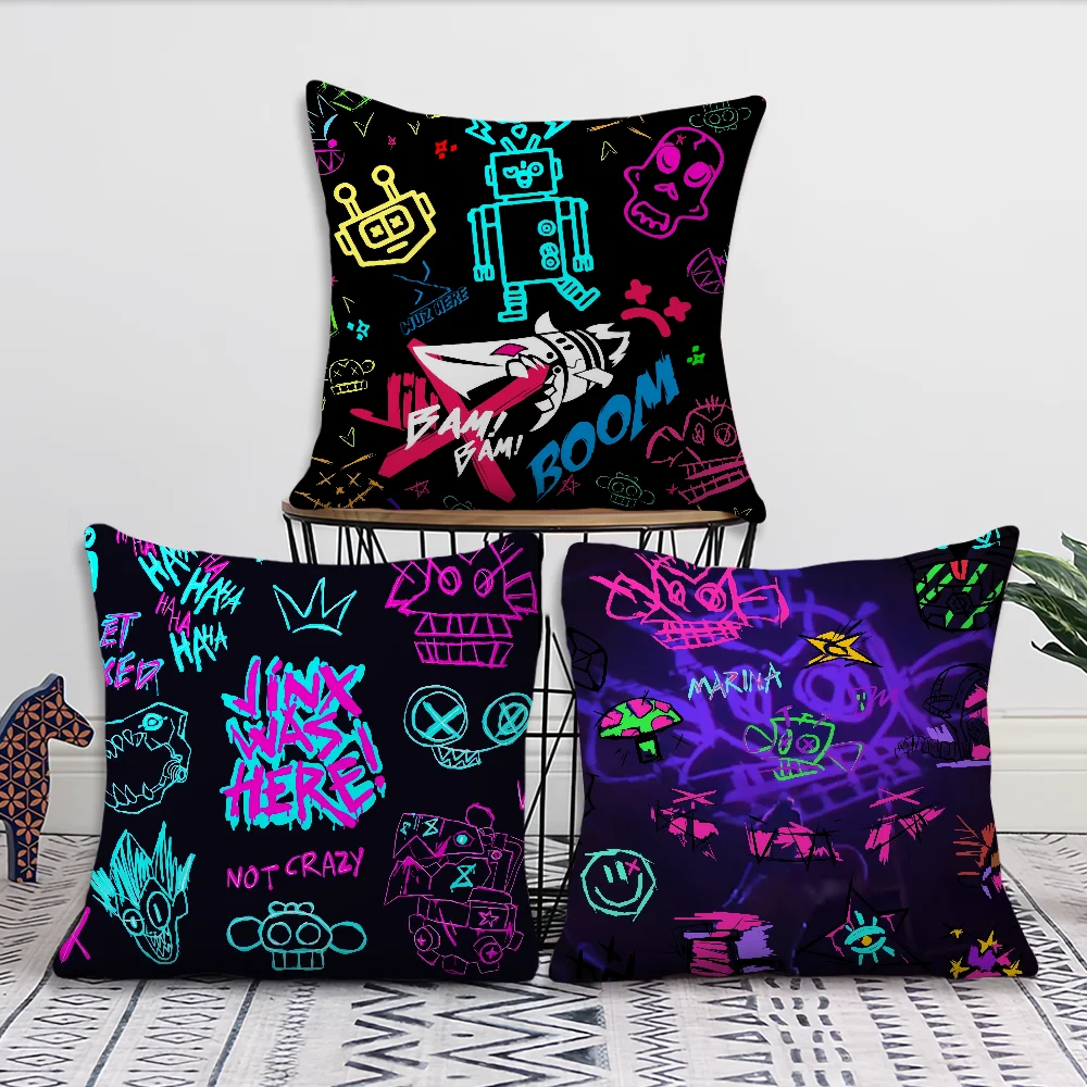 Comfortable soft Jinxed Pillow Case for Sofa Living Room Home office Boom Decor M-Monkey and Protective Bomb Covers