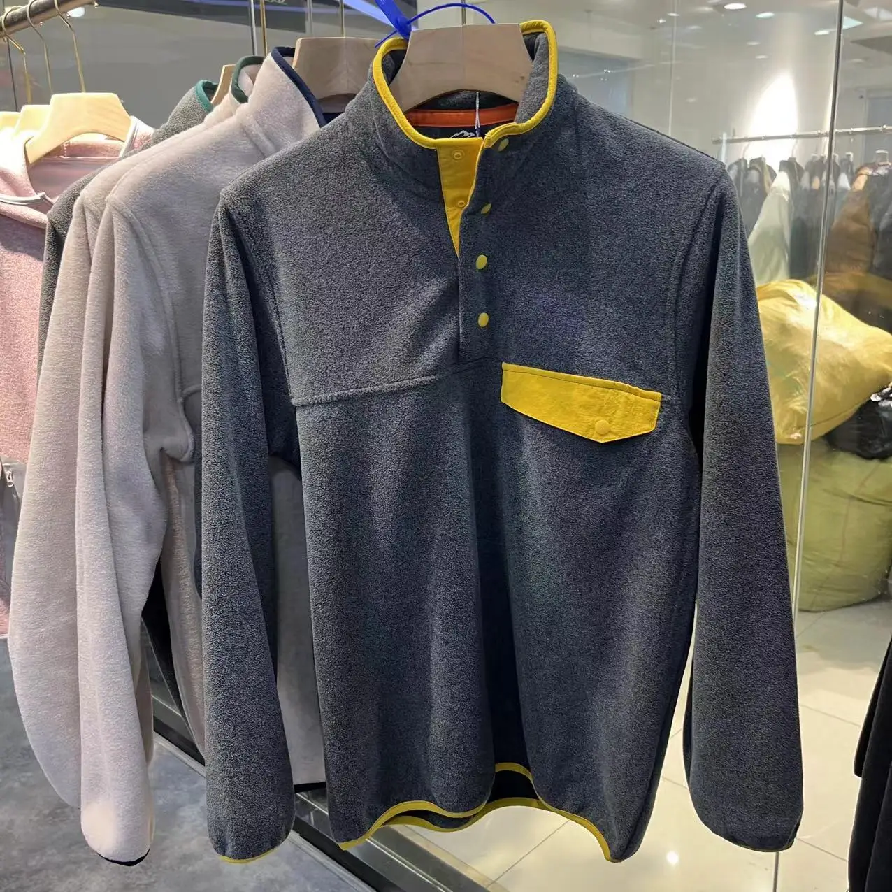 

Thiened Fce Hoodie Jaet Couple Sle Autumn Winter Casual f Zipper Stand Collar Men's Long Sve Polyester Coat