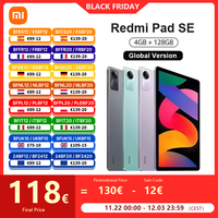 Xiaomi Redmi Pad SE Mi Tablet Global Version 4GB 128G 8GB 256G Snapdragon® 680 90Hz 11\