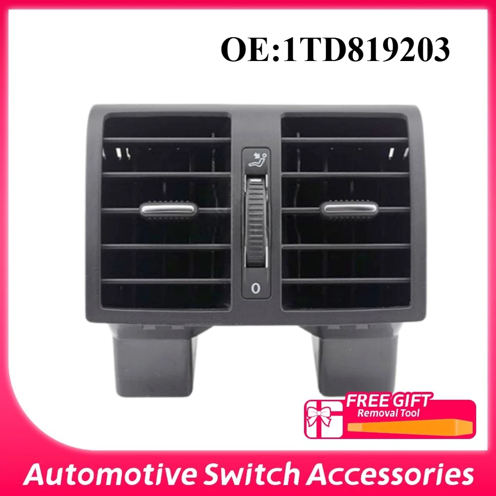 1TD819203 Car Air Conditioning Rear Air Vent for Volkswagen Touran Caddy 2004 2005 2006 2007 2008 2009-2015 A/C Air Vent Outlet