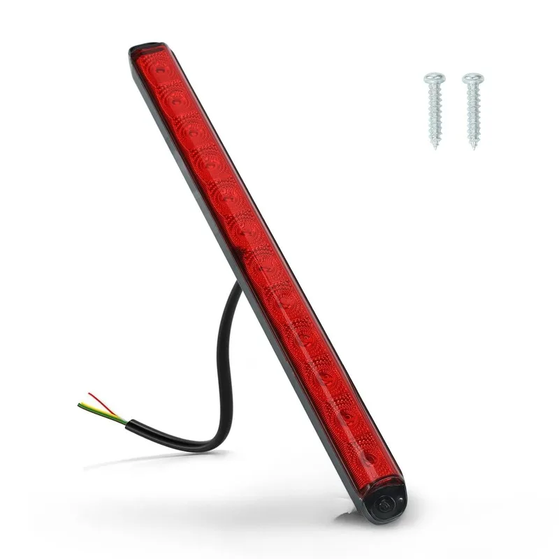 

Новый 15,5-дюймовый светодиодный задний фонарь для прицепа, тормоз/стоп/сигналы поворота, красная и янтарная полоса для пикапа/грузовика/фургона/UTV, хорошо