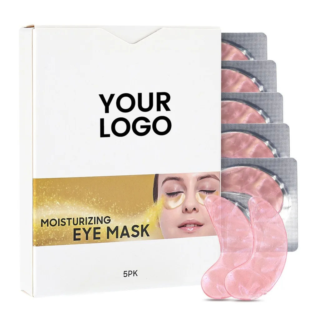 5 Pairs Soothing Hydrating Cool Eye Mask Private Label Custom Logo Vegan Makeup Wholesale Moisturizing Under Eye Patch