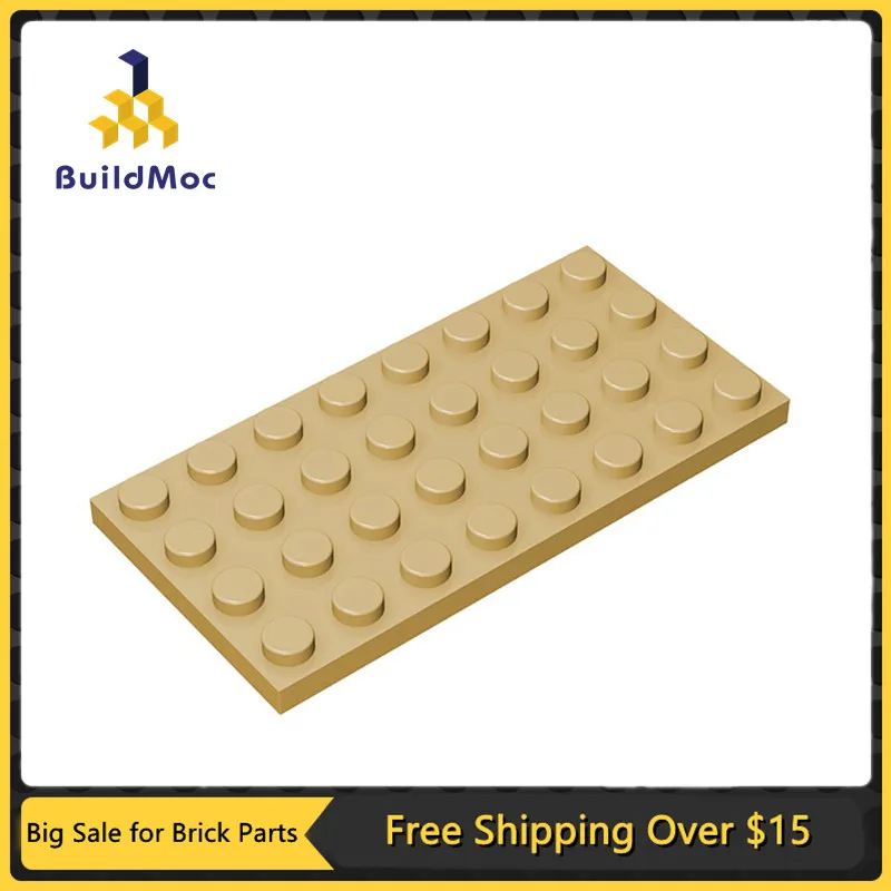 10Pcs MOC Parts 3035 Plate 4 x 8 Compatible Bricks DIY Assmble Building Blocks Particle Kids Puzzle Brain Toy Birthday Gift