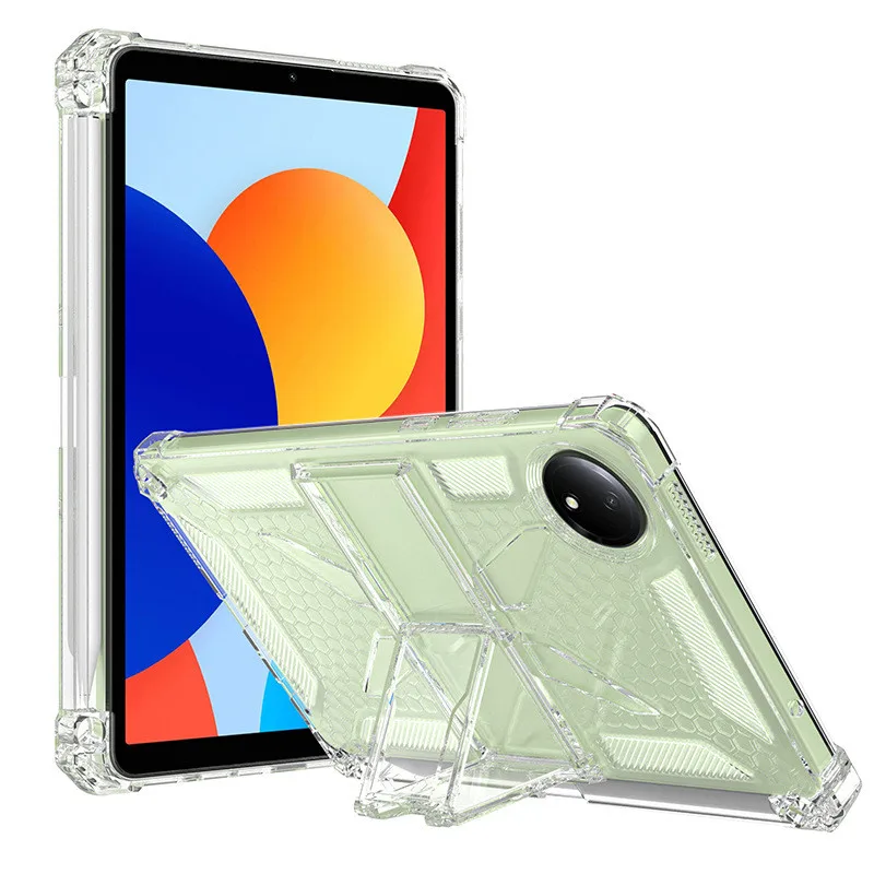

Прозрачный чехол для Redmi Pad SE 8,7 2024 SE 11 MiPad 7 Pro 11,2 дюйма 6 5 Pro Mi Pad7, подставка для планшета с рассеиванием тепла и слотом для ручки