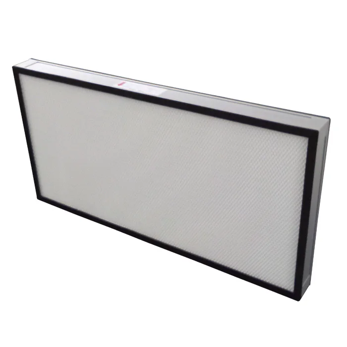 Filtro de aire con marco de aluminio, filtro Hepa h14 para cabina de trabajo limpia