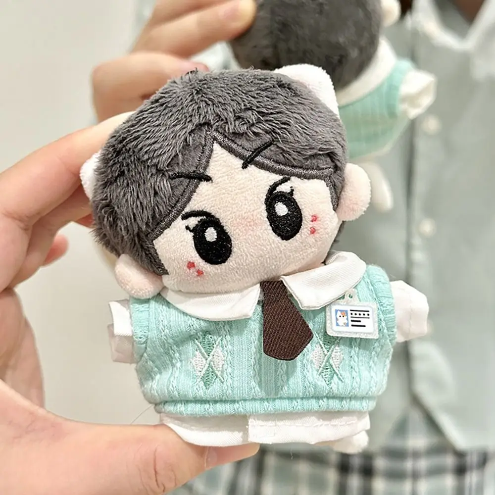 10cm Cotton Doll Shirt Vest Tie Suit School Uniform Series Doll's Accessories High Quality Clothing DIY Kid Gift No Attribute