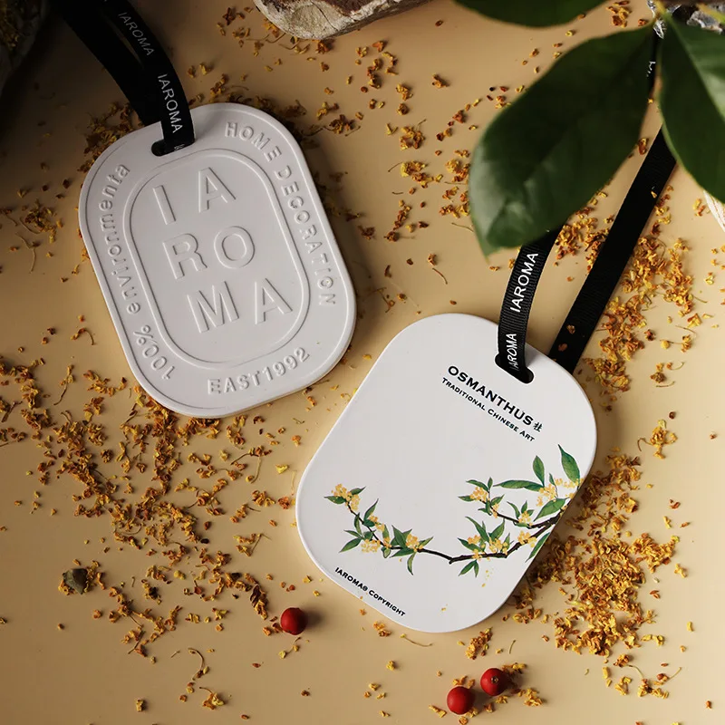 Fragrance Sachet for Closet, Air Freshener, Ceramic Hanging Ornament,Home Fragrance