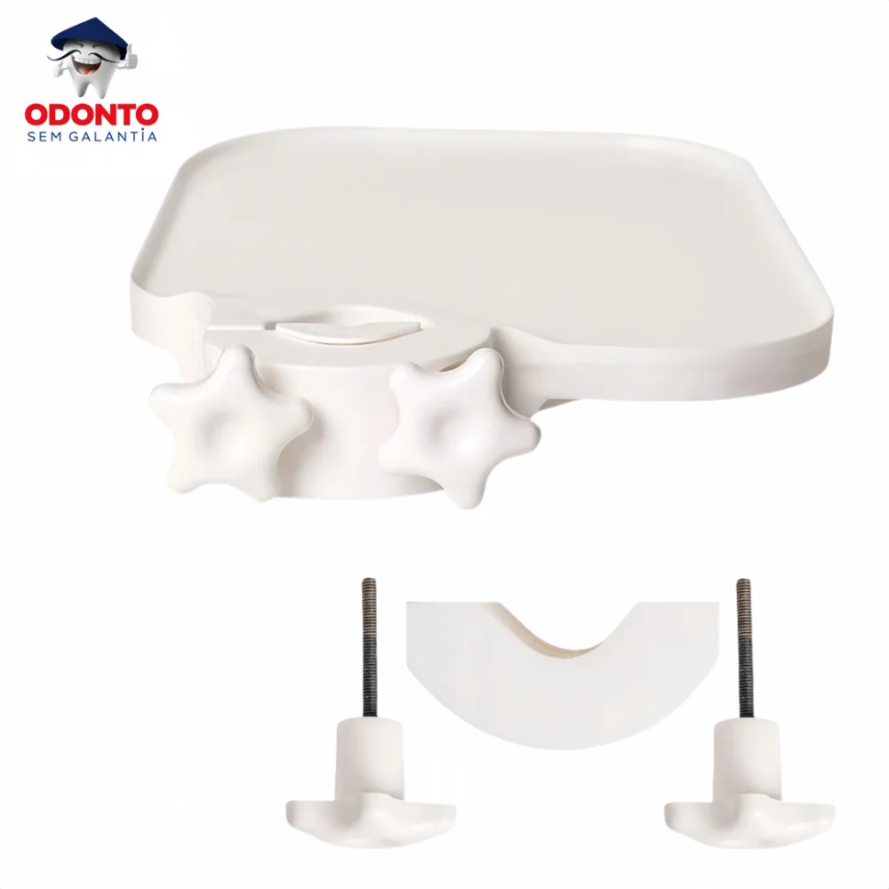 

Dental Chair Tray Plastic Rotatable Plate Post Mounted Shelf Tray Dentistry Tool