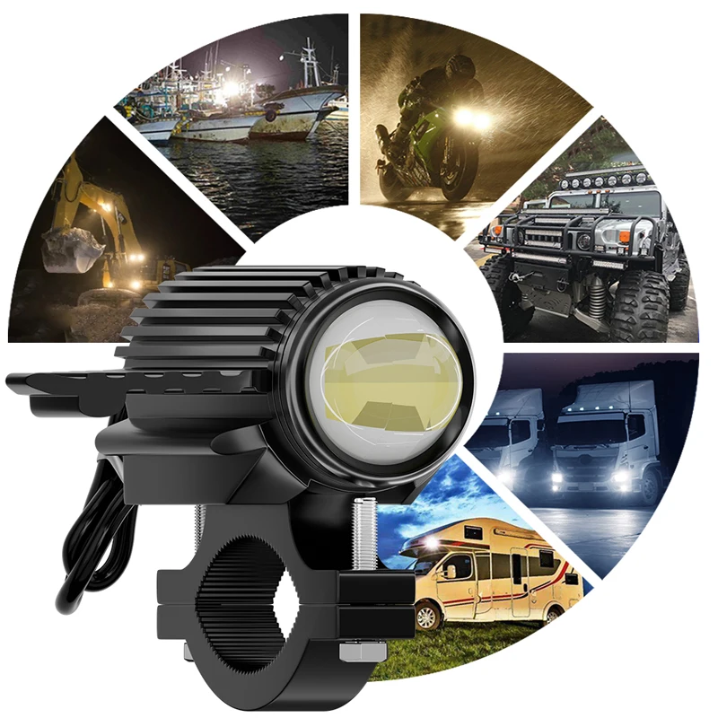 

Motorcycle Spotlight LED aircraft Light Auxiliary motorcycle headlights fog additional led lights for Car Motorcycle accessories