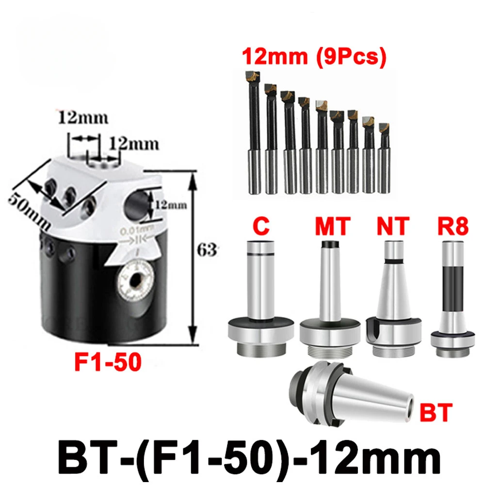 Imagem -02 - Torno Chato Bar para Fresadoras Porta-chaves tipo f1 50 mm 75 mm 100 mm 12 mm 18 mm 25 mm