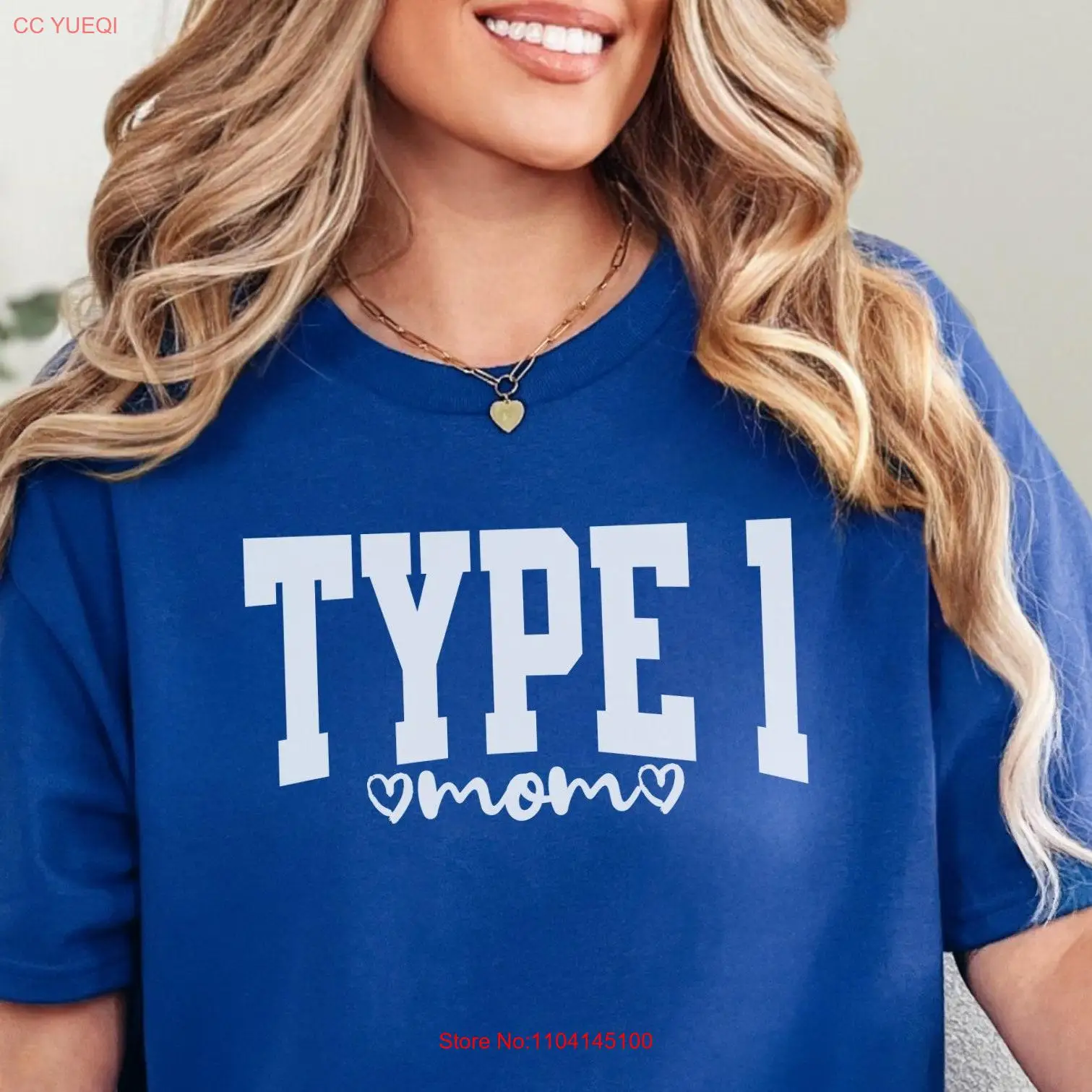 Type 1 Diabetes Mom T Shirt of One Diabetic T1D SupporT Awareness for Walk long or short sleeves