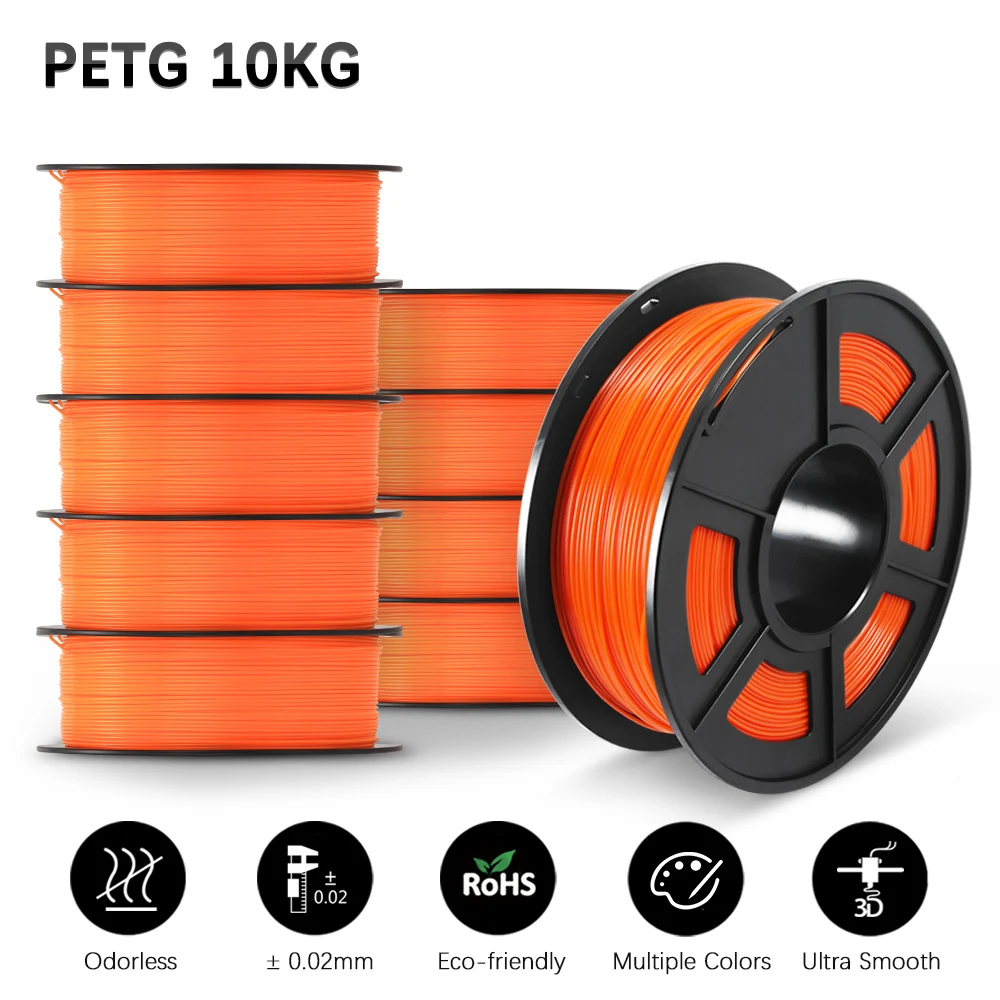 New Filament PLA PETG PLA PLUS PLA Meta SILK 10KG 3D Printer Filament 1.75MM High-Modulus Material Refills DIY Gift