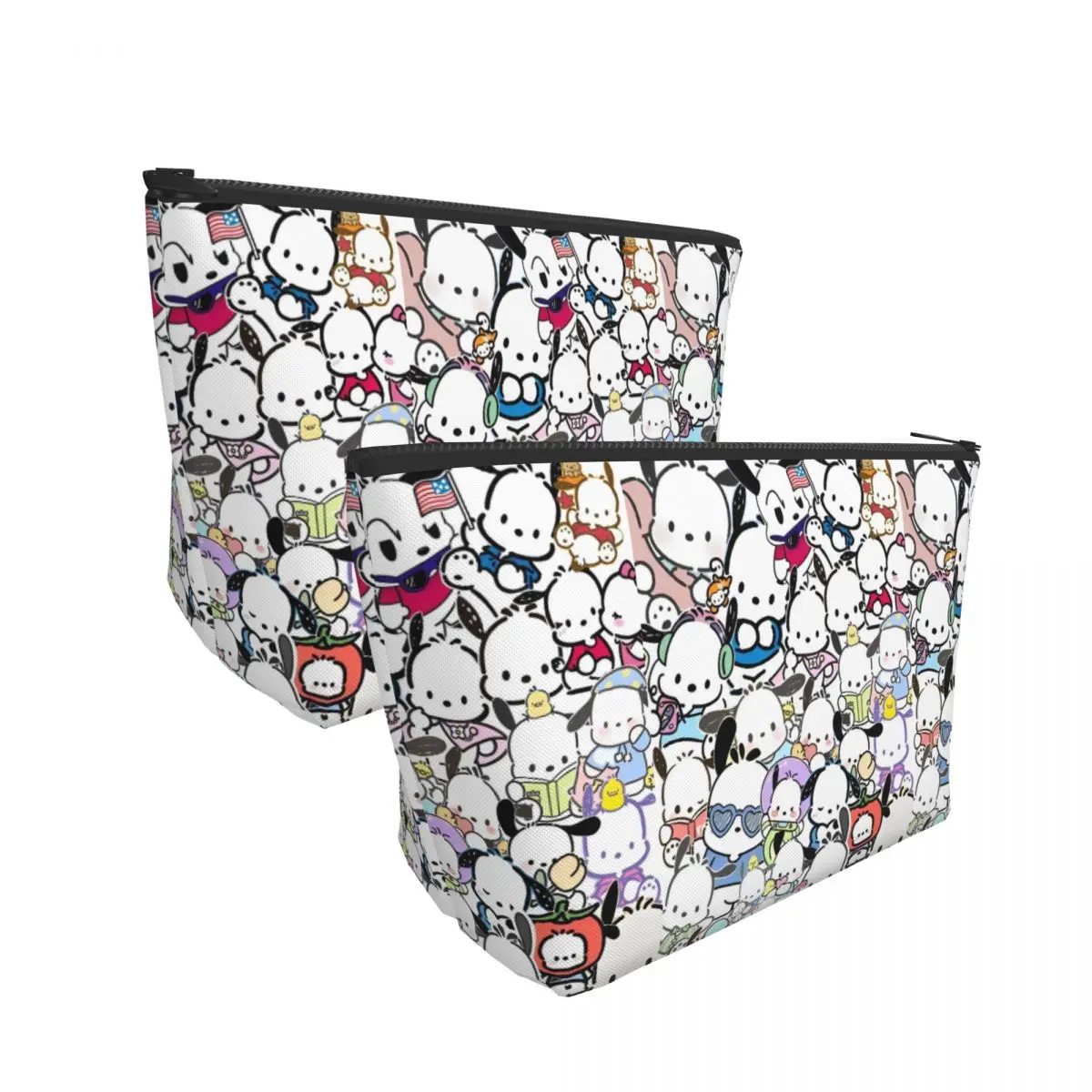 حقائب مستحضرات التجميل اللطيفة على شكل كلب كرتوني بوشاكو للسيدات، حقيبة مكياج للسفر متعددة الأغراض لمنظمي التخزين الضروريات