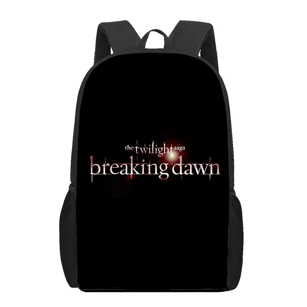 The twilight saga vampire 3D Print Book Bag Boys Girls School Backpack Puppy Mochilas Escolares Infantis Children School Bags