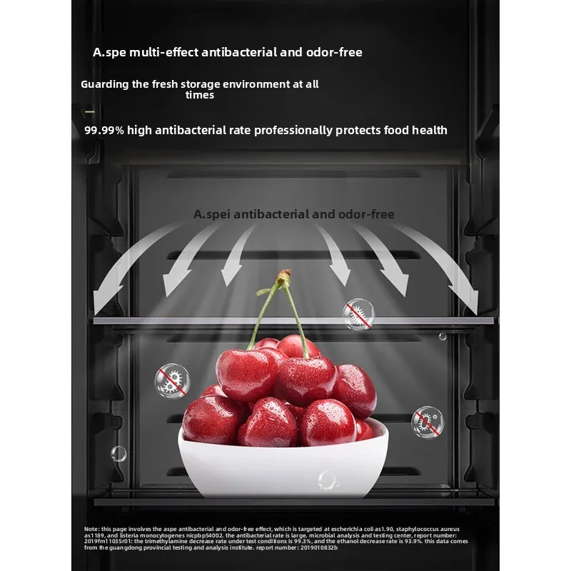 Ultra-thin transparent glass door vertical beverage tea and red wine refrigerator